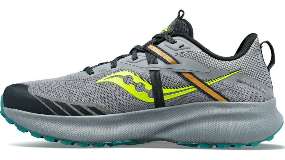 Saucony Ride 15 TR Trail Shoes - Mens, Fossil/Citron, 10, Medium, S20775-15-020-M-10