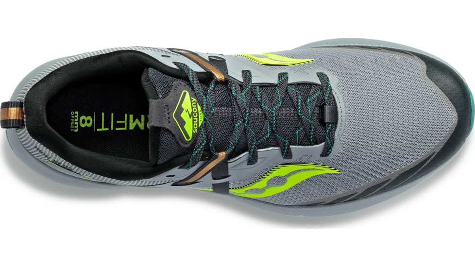 Saucony Ride 15 TR Trail Shoes - Mens, Fossil/Citron, 10, Medium, S20775-15-020-M-10