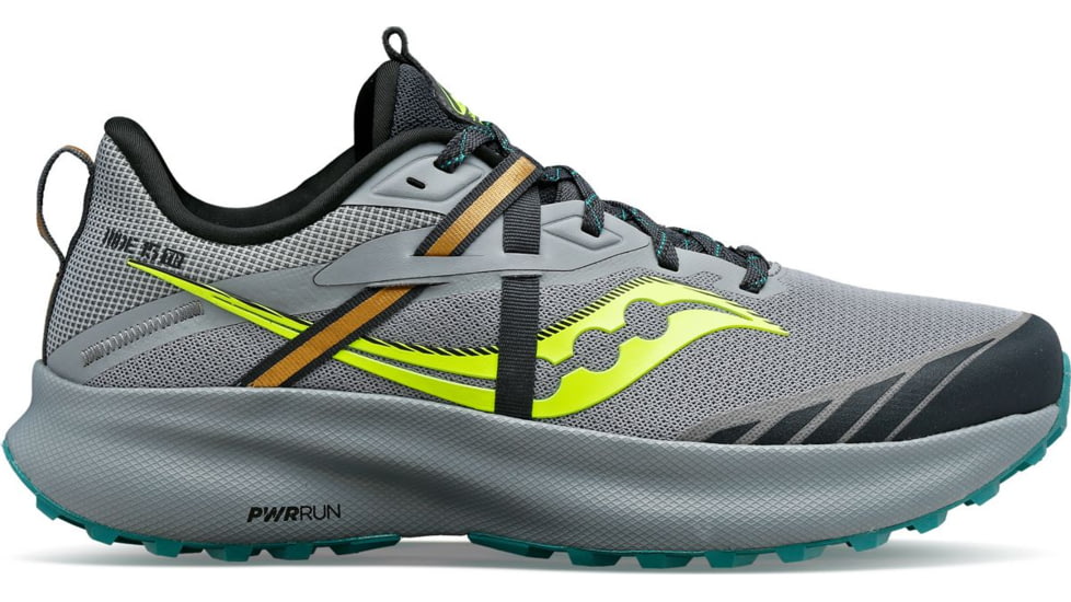 Saucony Ride 15 TR Trail Shoes - Mens, Fossil/Citron, 10, Medium, S20775-15-020-M-10