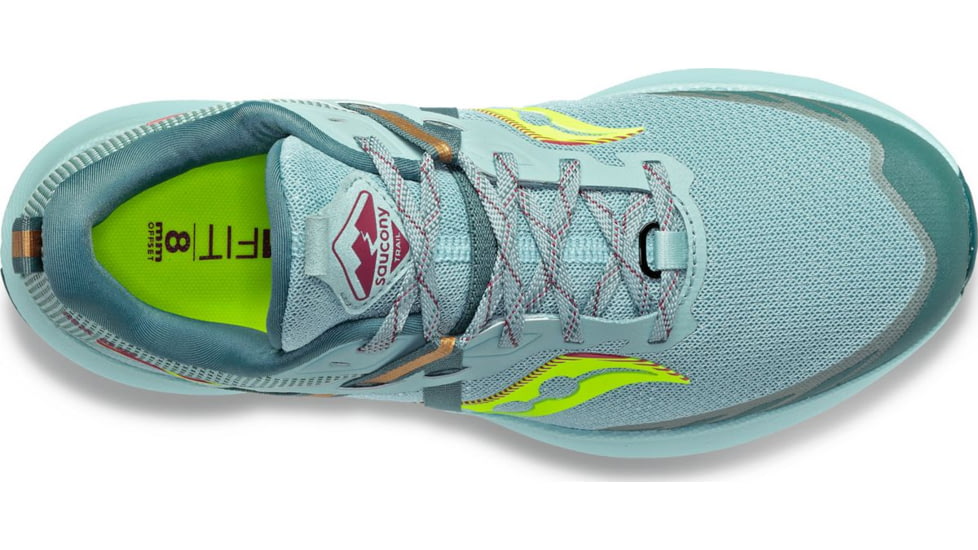 Saucony Ride 15 TR Trail Shoes - Womens, Mineral/Citron, 6.5, Medium, S10775-16-451-M-6.5