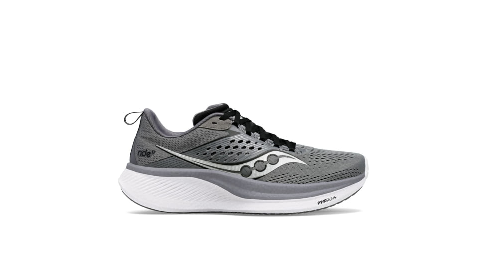 Saucony Ride 17 Shoes - Mens, Cinder/Black, 13, Medium, S20924-107-021-M-13