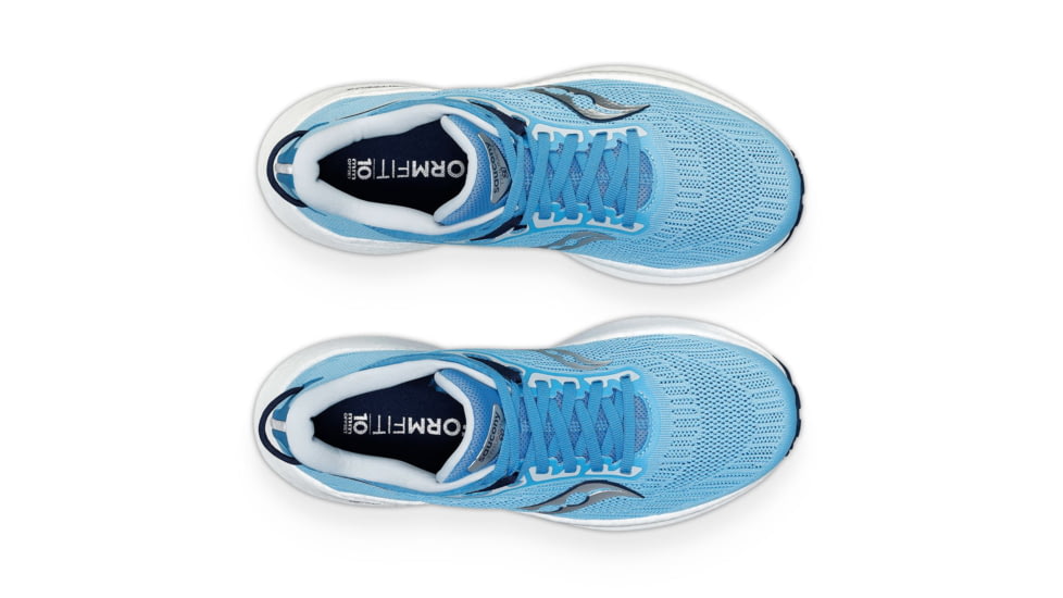 Saucony Triumph 21 Shoes - Womens, Breeze/Navy, 5, Medium, S10881-115-400-M-5