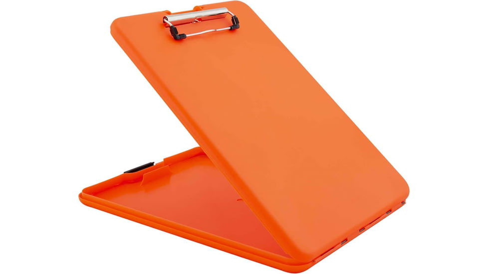 Saunders Slimmate A4 Storage Clipboard, Hi-Vis Orange, 00579