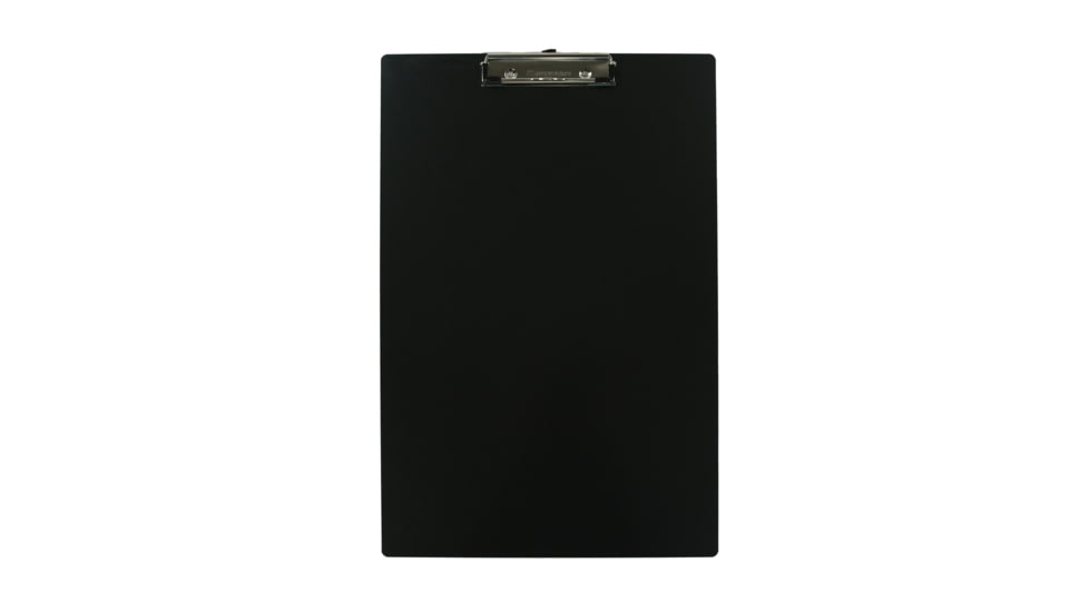 Saunders Tabloid Size Aluminum Clipboard w/Chrome Clip, 11 x 17in, Black, 23540