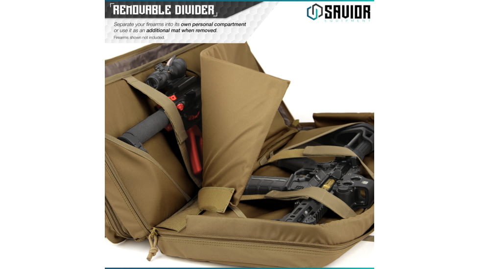 Savior Equipment American Classic Shorty Double Rifle Case, 32in, Dark FDE, RB-3212DG-V1-TN