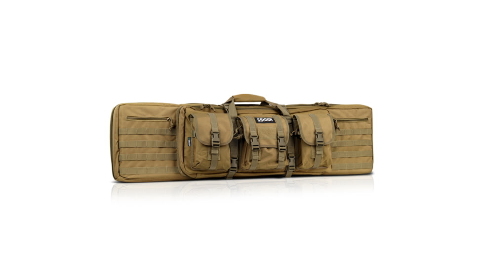 Savior Equipment American Classic Double Rifle Case, Dark FDE, 45in L x 12in H, RB-4612DG-V1-TN