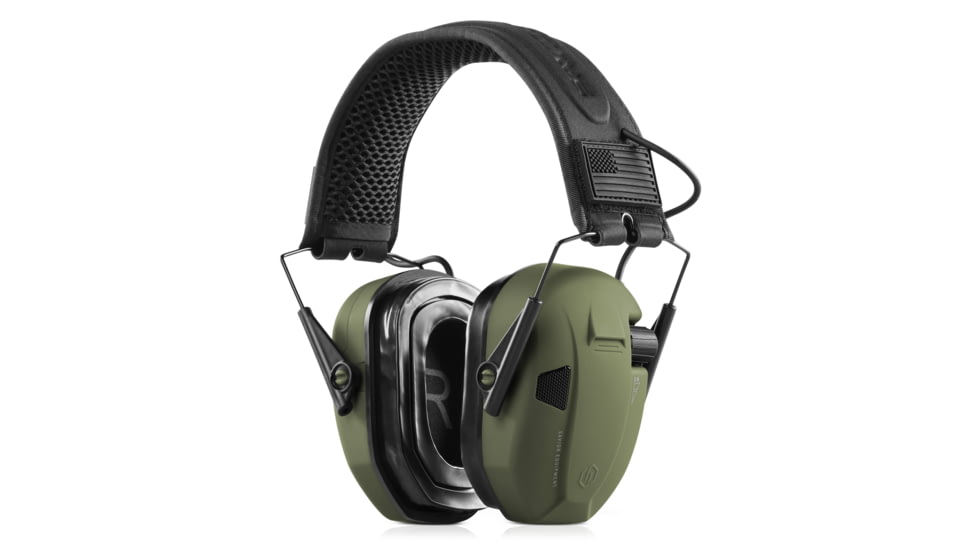 Savior Equipment Apollo Electronic Sound Suppressor, OD Green, Collapsed: 5.5 x 5.5 x 4, EM-APOLLO-OG