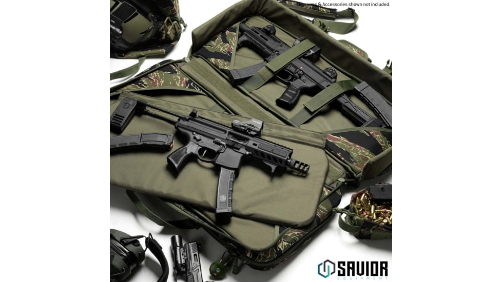 Savior Equipment Camo American Classic Shorty Double Rifle Bag, Tiger Stripe, 24in, RB-2412DG-V1-TIGR