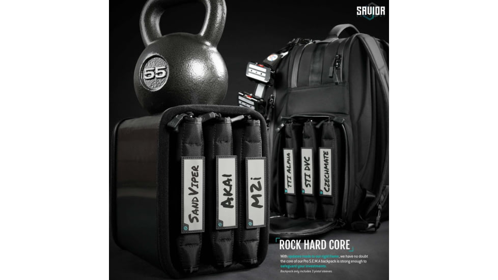 Savior Equipment PRO S.E.M.A Competition Backpack, Black, BP-SEMAXL-PRO-BK