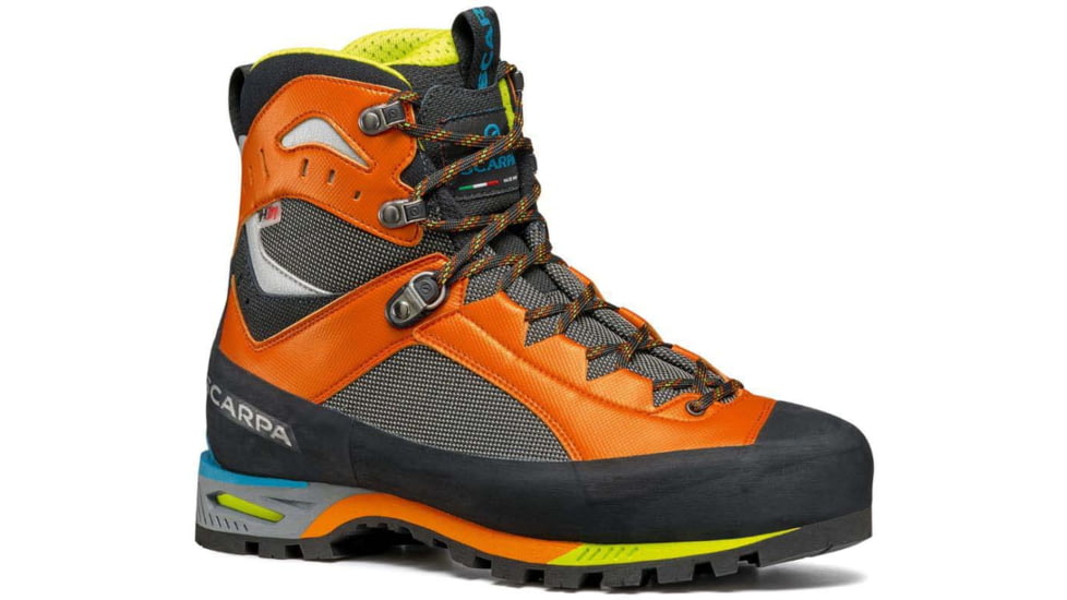 Scarpa Charmoz HD Mountaineering Shoes - Mens, Shark/Orange, 42.5, 71052/250-SrkOrg-42.5