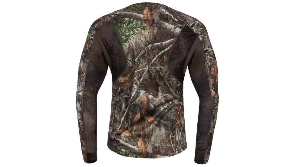 ScentLok Baseslayers AMP Lightweight Top - Men's, Realtree Edge, Large, 82414-153-LG