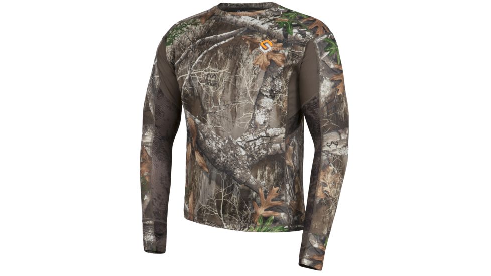 ScentLok Baseslayers AMP Lightweight Top - Men's, Realtree Edge, Large, 82414-153-LG