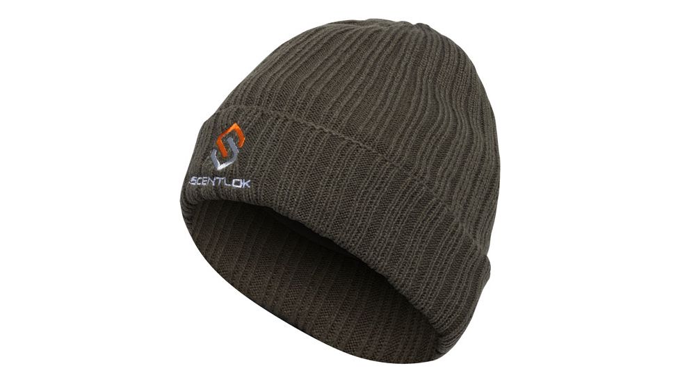 Scentlok Beanie Carbon Alloy Knit Cuff Green