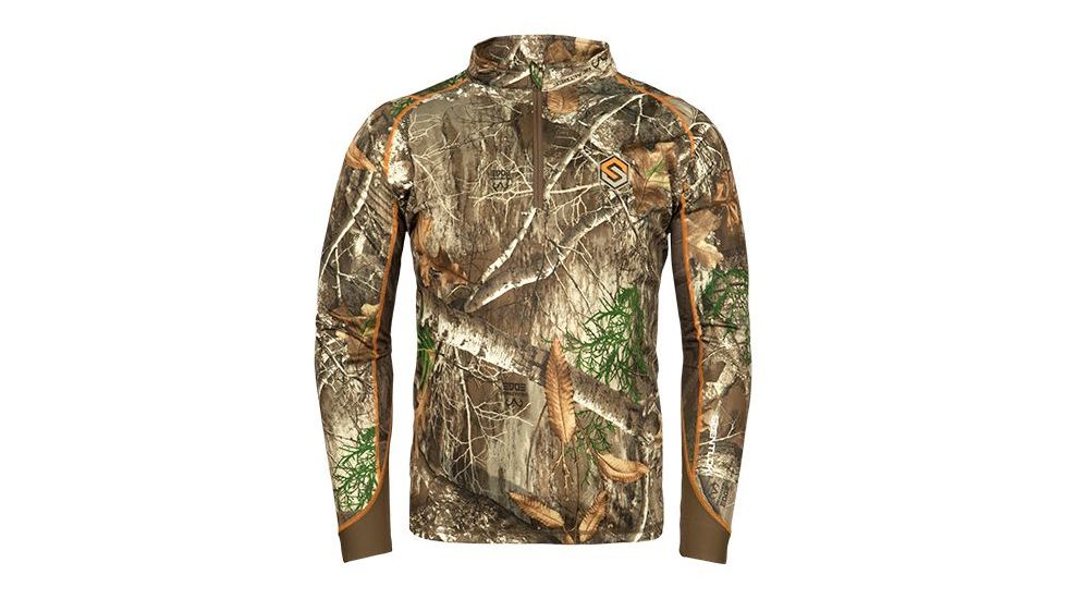 ScentLok Savanna Attack 1/4 Zip Shirt - Mens, Realtree Edge, Large 87407-153-LG