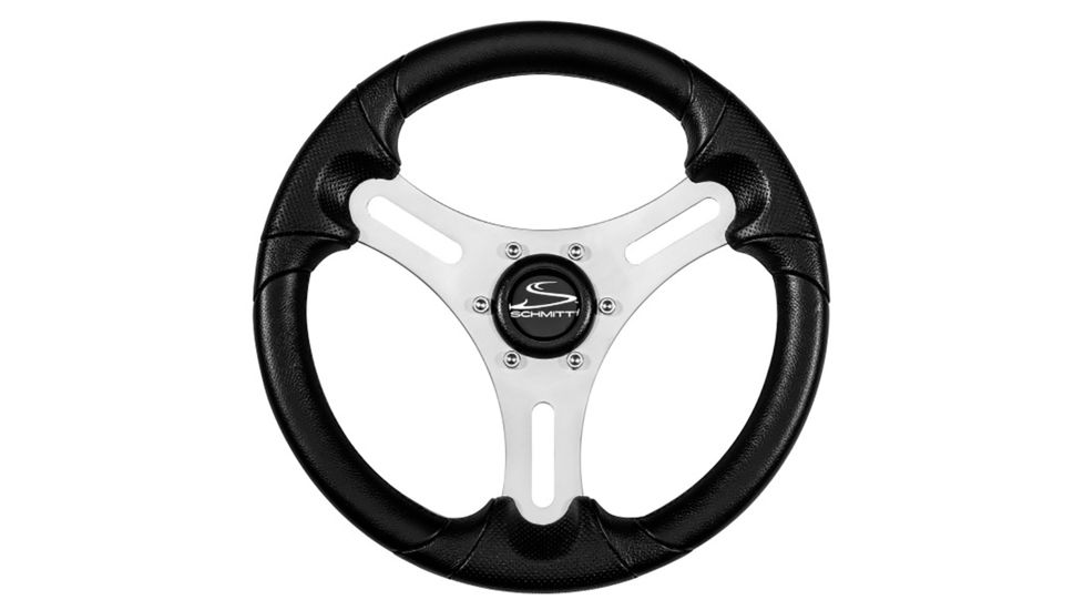 Schmitt &amp; Ongaro Marine 13&quot; Torcello Lite - Polyurethane Wheel - 3/4&quot; Tapered Hub - Silver/Black 74539