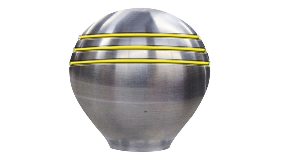 Schmitt &amp; Ongaro Marine Throttle Knob - 1-1/2" - Gold Grooves 48242