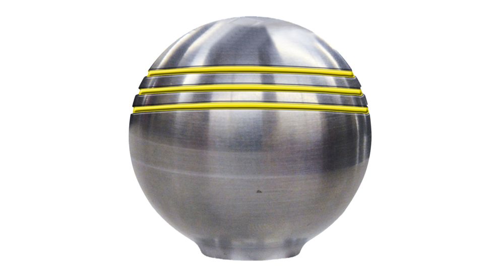 Schmitt &amp; Ongaro Marine Throttle Knob - 1-7/8" - Gold Grooves 48243
