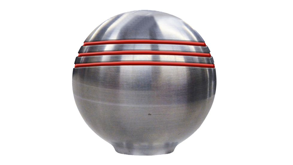 Schmitt &amp; Ongaro Marine Throttle Knob - 1-7/8" - Red Grooves 48241