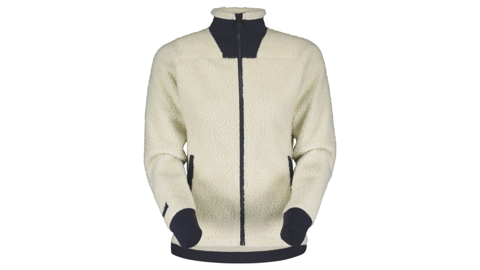 SCOTT Defined Heritage Pile Jacket - Womens, Winter White/Dark Blue, Medium, 2918286293008