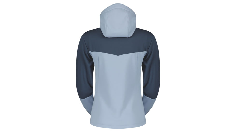 SCOTT Defined Mid Hoody Jacket - Womens, Glace Blue/Metal Blue, 2XS, 2918337370005