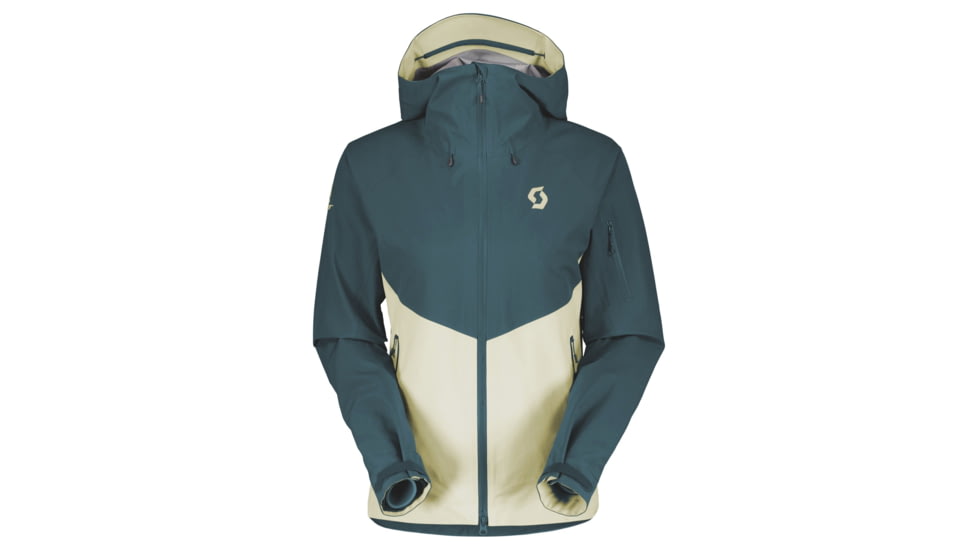 SCOTT Explorair 3L Jacket - Womens, Aruba Green/Pale Yellow, 2XS, 2837647337005