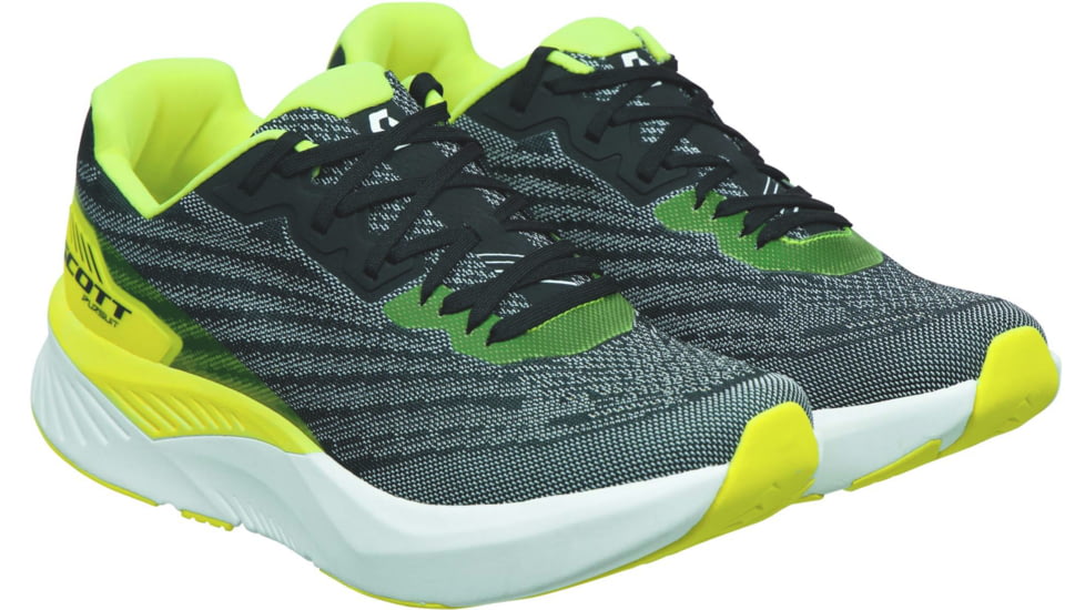 SCOTT Pursuit Shoes - Mens, Black/Yellow, 9, 2878301040425-9