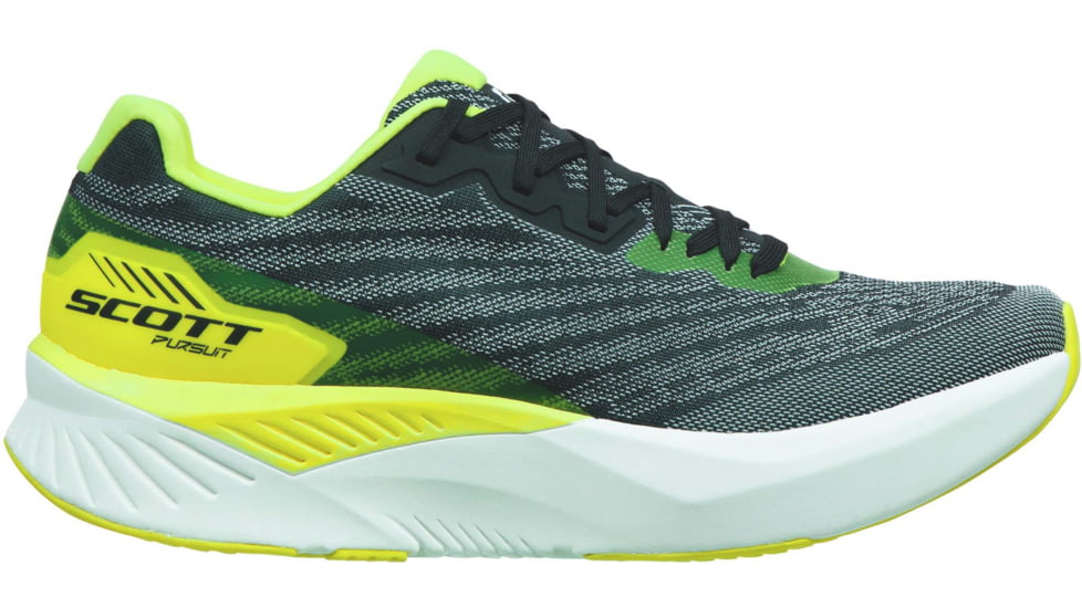 SCOTT Pursuit Shoes - Mens, Black/Yellow, 9, 2878301040425-9