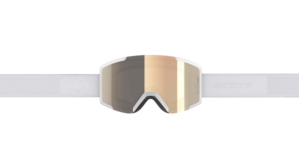 SCOTT Shield LS Goggle, Mineral White/Light Sensitive Bronze Chrome, 2778367414245