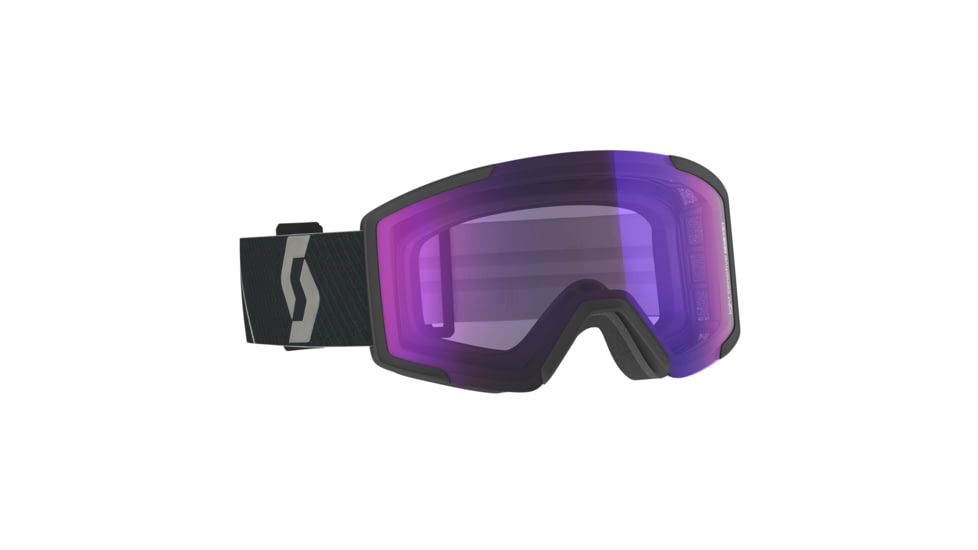 SCOTT Shield LS Goggle, Mountain Black/Light Sensitive Blue Chrome, 2778366663307