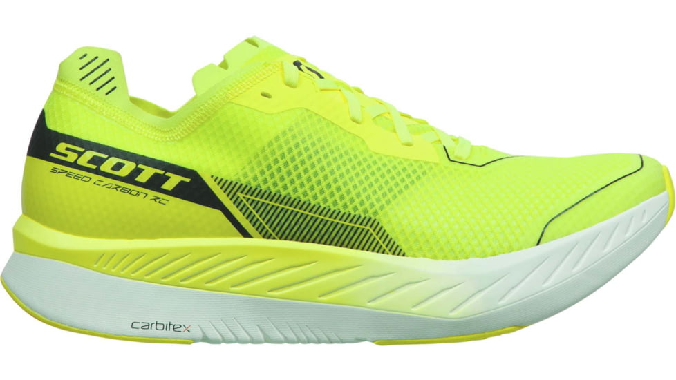 SCOTT Speed Carbon RC Shoes - Mens, Yellow/White, 8.5, 2878281182420-8.5
