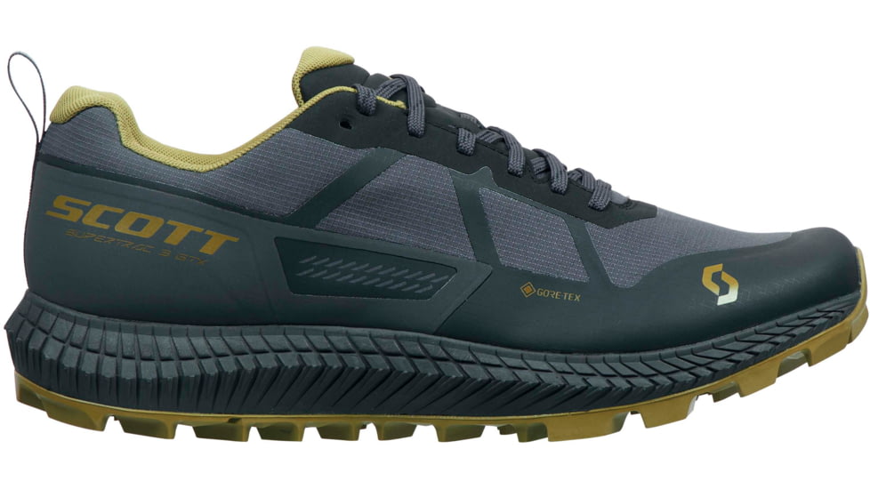 SCOTT Supertrac 3 GTX Shoes - Mens, Black/Mud Green, 8.5, 2878217188420-8.5