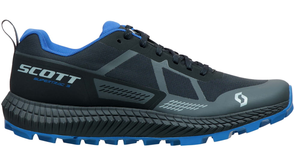 USED SCOTT Supertrac 3 Shoes - Mens, Black/Storm Blue, 11, 2878207013450-11, EDEMO1