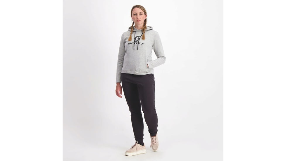 SCOTT Tech Hoody - Womens, Grey Melange, Large, 4032921920012