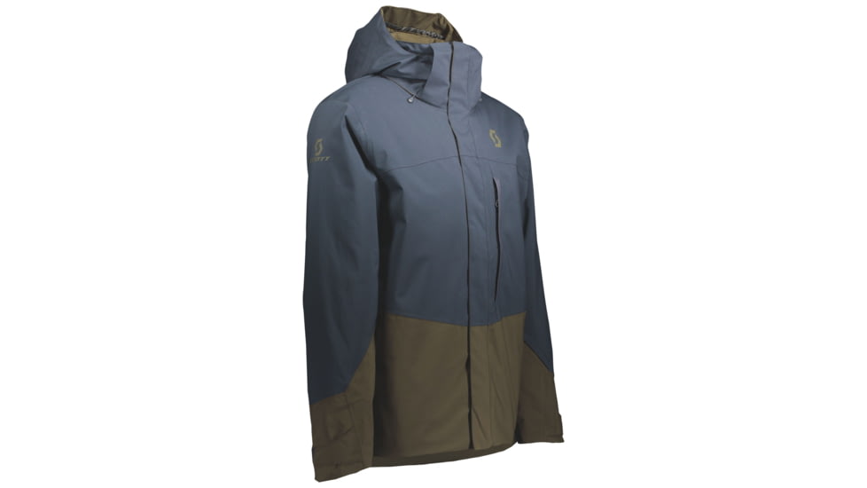 SCOTT Ultimate Dryo 10 Jacket - Mens, Dark Blue/Earth Brown, Small, 2837577035006