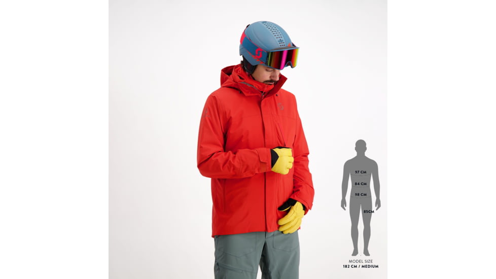 SCOTT Ultimate Dryo 10 Jacket - Mens, Magma Red, Small, 2837577373006