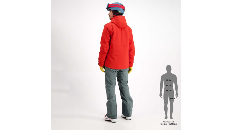 SCOTT Ultimate Dryo 10 Jacket - Mens, Magma Red, Small, 2837577373006