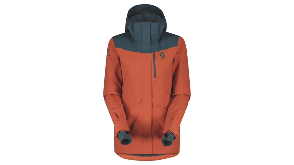 SCOTT Ultimate Dryo Plus Jacket - Womens, Aruba Green/Earth Red, Extra Small, 2918707364006