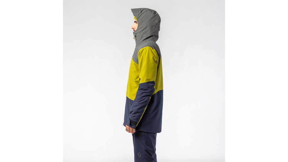 SCOTT Ultimate Dryo Ripstop Jacket - Mens, Shadow Grey/Meadow Green, 2XL, 4198997858014