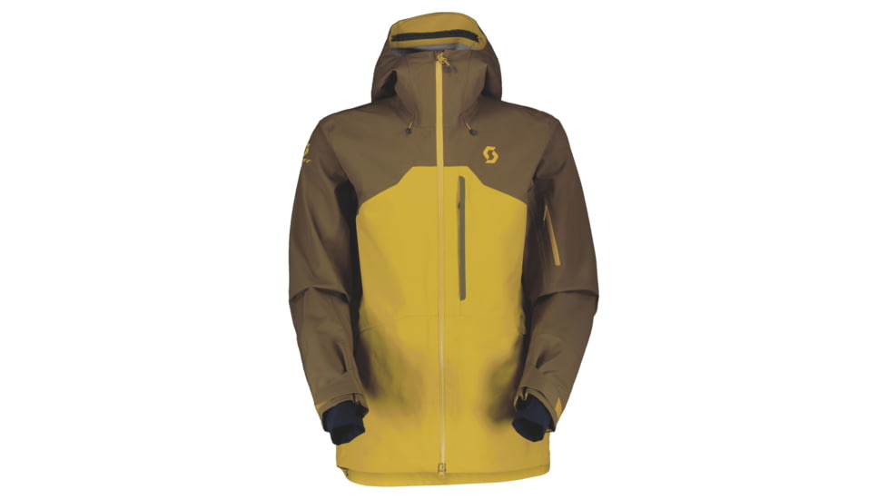 SCOTT Vertic 3L Jacket - Mens, Earth Brown/Mellow Yellow, 2XL, 2837487394010