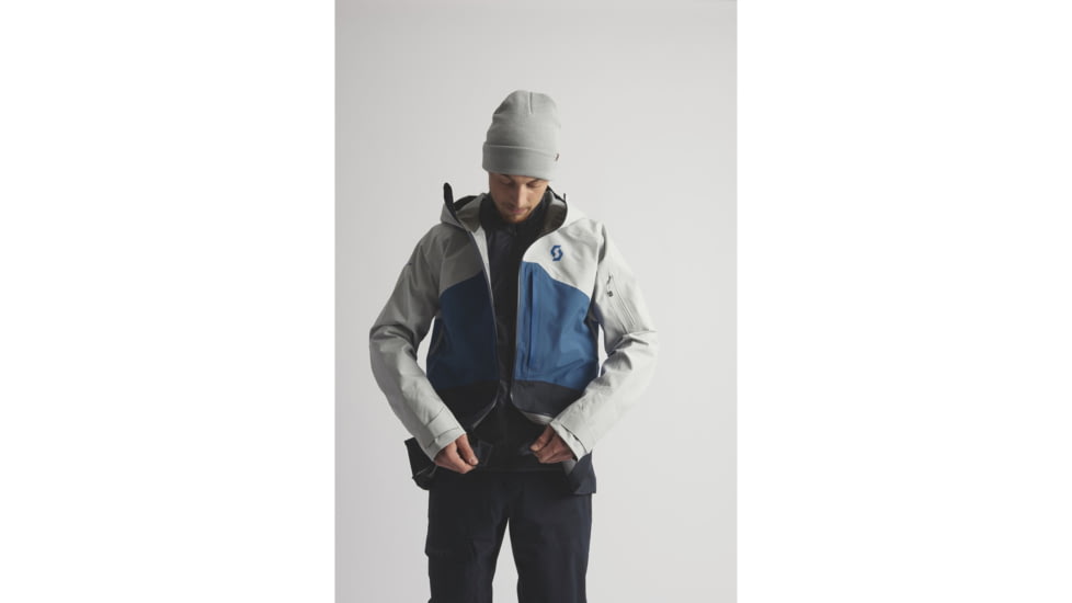 SCOTT Vertic 3L Jacket - Mens, Light Grey/Grey Green, Large, 2837487393008