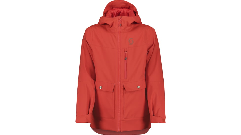 SCOTT Vertic Dryo Junior Jacket, Magma Red, Medium, 2918717373007