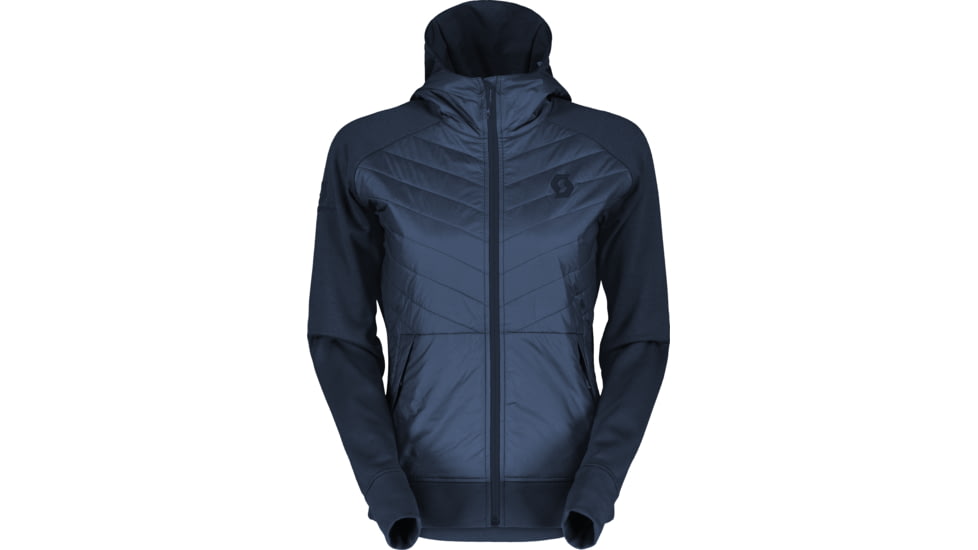 SCOTT Vertic Merino Hoody Jacket - Womens, Metal Blue/Dark Blue, Small, 2918157378007