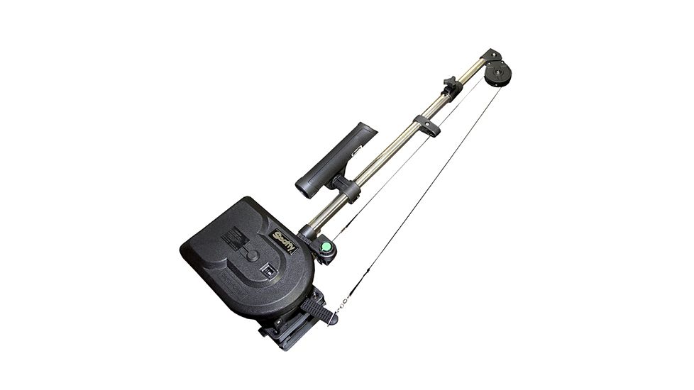 Scotty Plastic Depth Power Electric Downrigger w/ Swivel Mount &amp; Braided Line, 60in Boom, 1106B