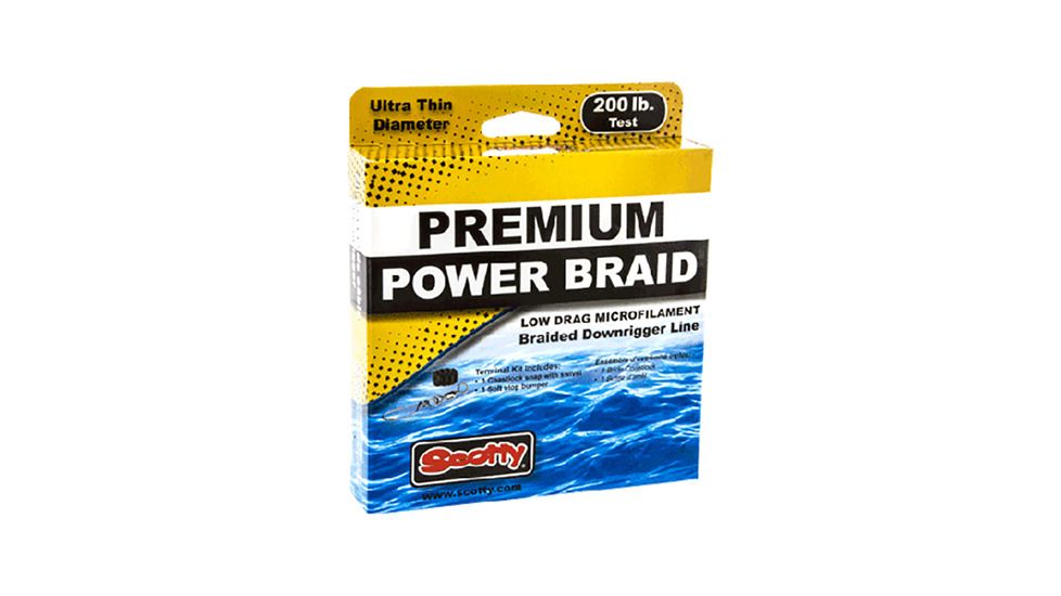 Scotty Power Braid Downrigger Line, 200#, 400ft, New Condition SCT-2702K