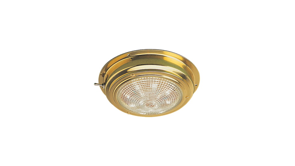 Sea-Dog Brass LED Dome Light, 4 Lens, 400198-1