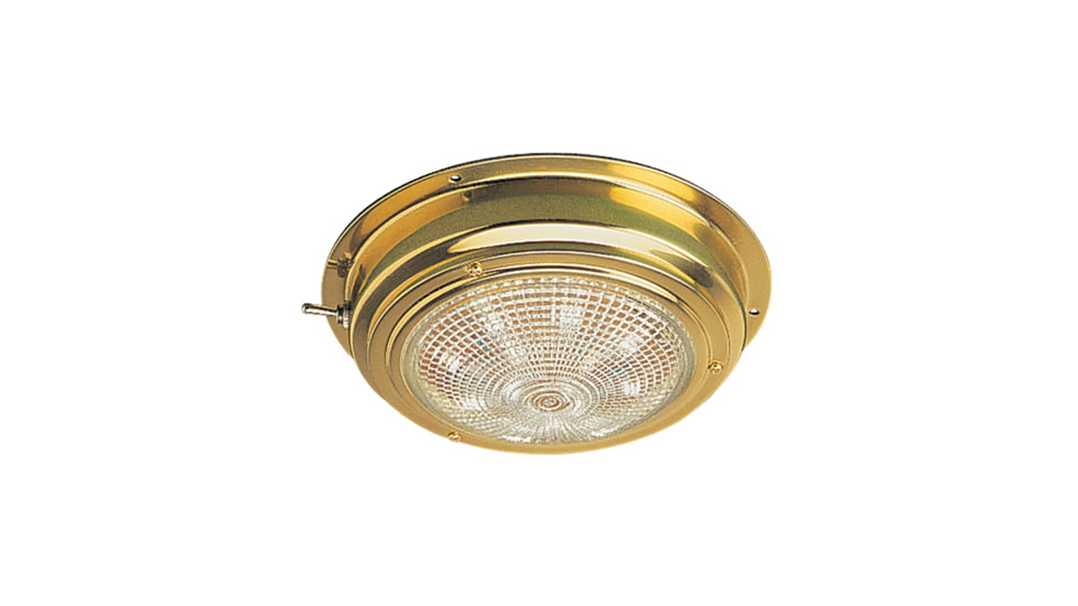 Sea-Dog Brass LED Dome Light, 5 Lens, 400208-1