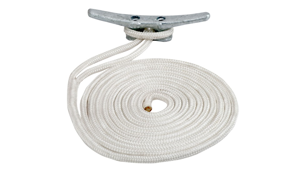 Sea-Dog Double Braided Nylon Dock Line - 5/8in x 30ft - White, 302116030WH-1