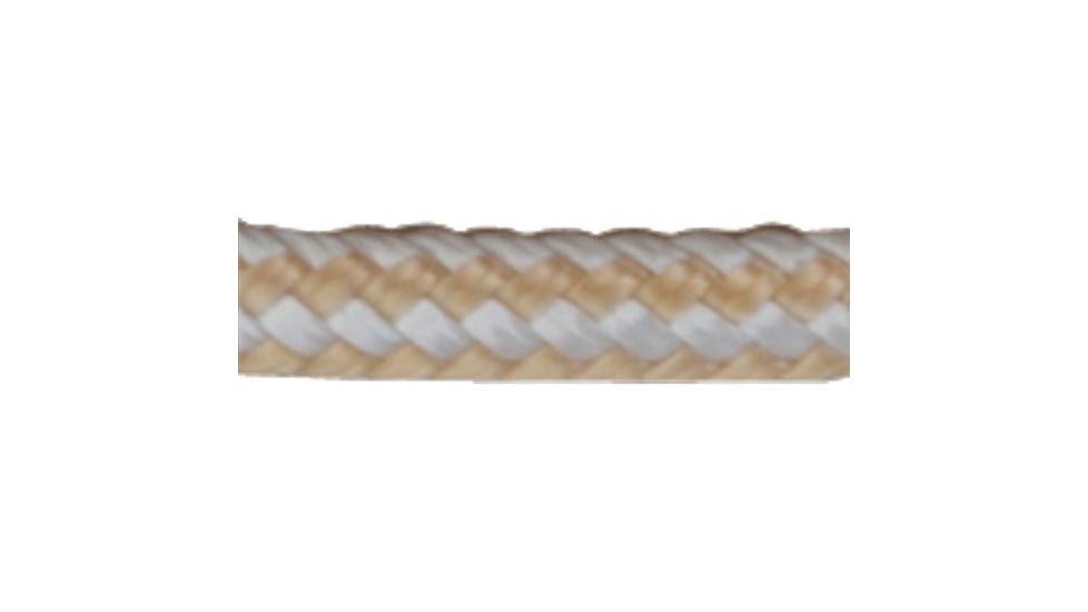 Sea-Dog Double Braided Nylon Rope Spool - 1/4in x 600', Gold/White, 302106600G/W