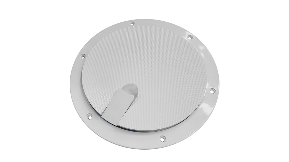 Sea-Dog Pop-Out Textured Deck Plate - White - 8" 77449