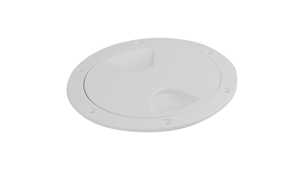 Sea-Dog Screw-Out Deck Plate - White - 5" 77428